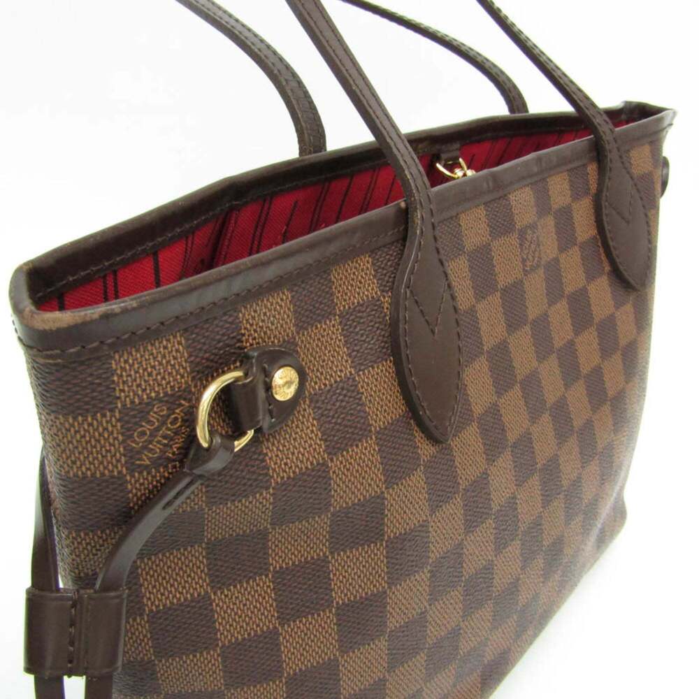 LOUIS VUITTON Brown Damier Neverfull PM Tote Bag - Picture 6 of 13